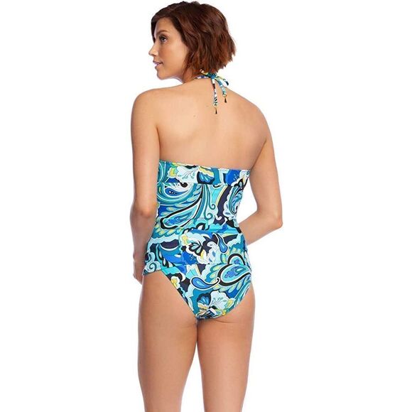 New. Trina Turk paisley swirl tankini set. Retails $168. Size 4 - Picture 3 of 7